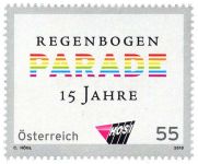 (2010) nr 2881 ** - Austria - 15 Jahre Regenbogenparade