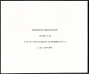 (1977) Monako - Dárková karta pro abonenty 1977 - černotisk