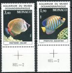 (1986) MiNr. 1766 - 1767 ** - Monako - ryba z akwarium Muzeum Oceanograficznego