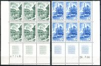 (1966) MiNr. 738 - 739 ** - Luxembourg - 6-bl - 3 x KD - d.t. + no.a. - European Centre Luxembourg