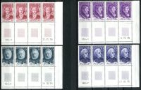 (1977) MiNr. 941 - 944 - ** - Lucembursko - 4-bl - K - č.a. - d.t. - Osobnosti - Johann Wolfgang von Goethe, Joseph Mallord William Turner, Victor Hugo, Franz Liszt