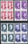 (1977) MiNr. 941 - 944 - ** - Lucembursko - 4-bl - Osobnosti - Johann Wolfgang von Goethe, Joseph Mallord William Turner, Victor Hugo, Franz Liszt