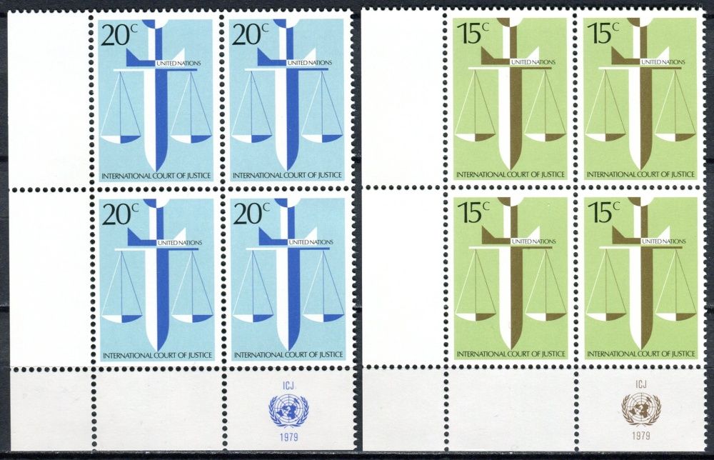 (1979) MiNr. 338 - 339 ** - OSN New York - Mezinárodní soudní dvůr, Haag