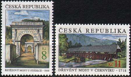 (1999) MiNr. 218 - 219 ** - Republika Czeska - Piękno naszej ojczyzny - mosty