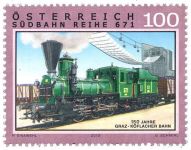 (2010) MiNr. 2861 ** - Austria - Koleje (XII): 150 lat Köflacher Bahn