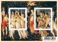 (2010) MiNr. 4993 - 4994 ** BL 143 - Francja - Sandro Botticelli