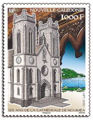 (2010) nr 1537 ** - Nowa Kaledonia - 120 lat katedry w Noumea