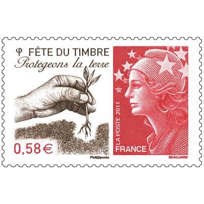 (2011) MiNr. 5044 ** - Francja - znak towarowy: Marianne - ochrona gleby