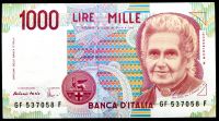 Włochy - (P 114c) 1000 lirów (1990) - UNC