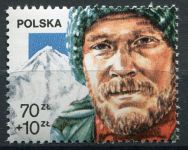 (1988) MiNr. 3155 ** - Polska - srebro olimpijskie Jerzy Kukuczka