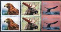(2000) MiNr. 1346 - 1348 Du+Do ** - Norwegia - Dzikie zwierzęta (I).