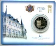 (2013) 2€ - Luksemburg - Hymn narodowy - Karta na monety