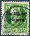 (1919) MiNr. 117 II. A - O - Bayern - Król Ludwik III - reprint