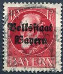 (1919) MiNr. 119 II. A - O - Bayern - Król Ludwik III - reprint