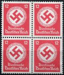 (1944) MiNr. D 172 **, 4-bl - Deutsches Reich - Znaczek służbowy