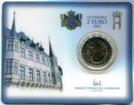 (2005) 2€ - Luksemburg - Henri + Adoplhe - karta na monety