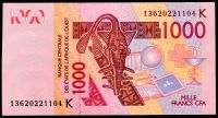 CFA - Senegal (K) - (P 115 Am) 1000 franków (2013) - UNC