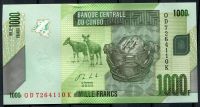 Kongo - (P 101b) 1000 franków (2013) - UNC