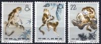 (1963) MiNr. 741 - 743 ** - Chiny - małpy