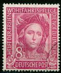 (1949) MiNr. 117 - O - Niemcy - Święta Elżbieta (1207-1231)*