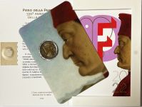(2022) San Marino 2 € - Francesca - Karta na monety