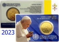 (2023) Watykan 50c - karta monetarna (nr 14) - Papież Franciszek