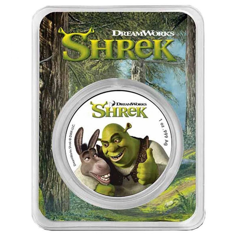 (2021) Niue - 2 $ (1 oz.) SHREK™ - stříbrní mince v blistru