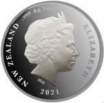 (2021) 1$ (Ag, 1 oz.) - Nový Zéland - Kiwi 21 (proof) barevná