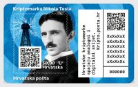 (2022) MiNr. 1598 **- Chorwacja - BLOCK 87 - Kryptomarka - Tesla