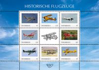(2023) Austria - Historyczne samoloty (zestaw 8 sztuk)