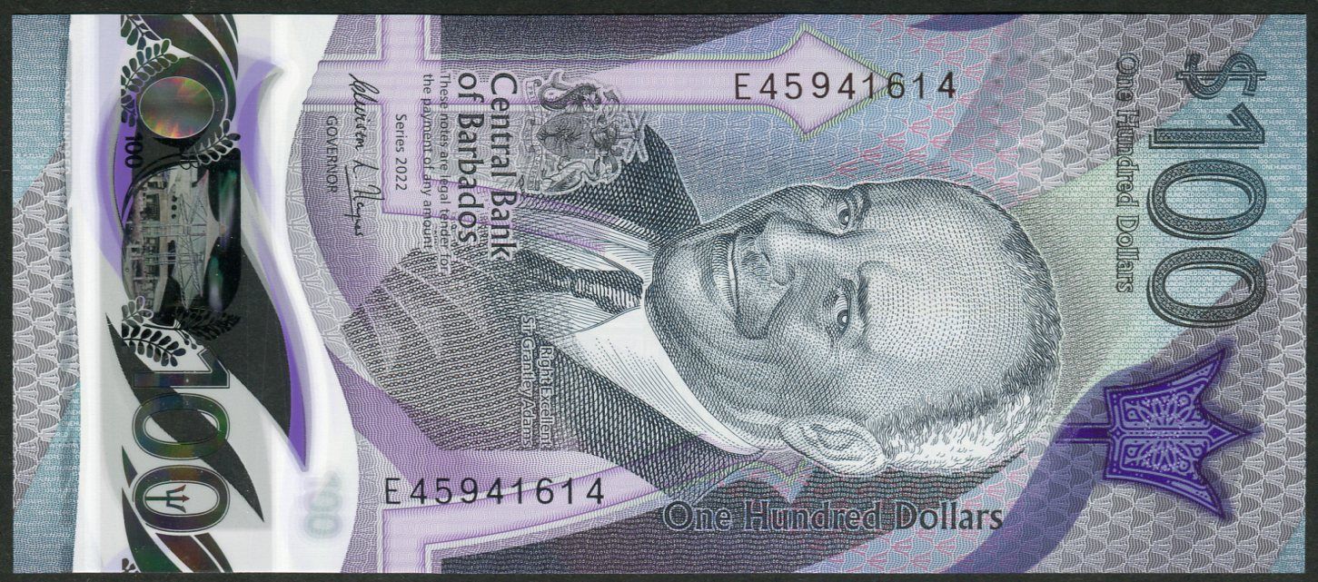 Barbados - (P 85) 100 Dollars (2022) - UNC - polymer