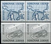 (1982) MiNr. 70 - 71 **, 2-bl - Wyspy Owcze - EUROPA