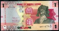 Banknot Sierra Leone (P 34) 1 LEONE (2022) reforma walutowa - UNC