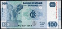 Kongo (P 98c) 100 franków (2022) - UNC