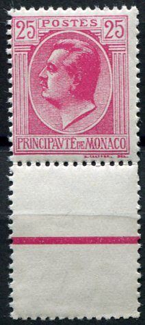 (1924) MiNr. 82 **, kupon - Monako - kníže Louis II.