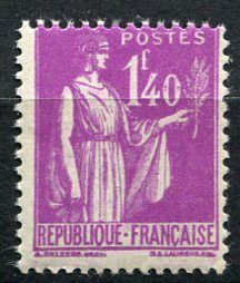 (1938) MiNr. 398 ** - Francja - Alegoria pokoju