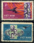 (1965) MiNr. 359 - 360 - O - Wietnam Północny - Wystrzelenie radzieckiego statku kosmicznego Woschod