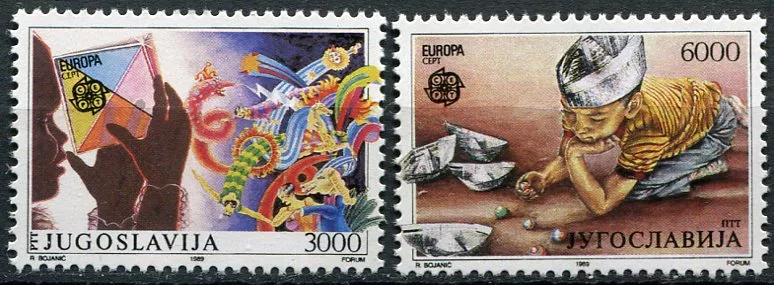 (1989) MiNr. 2340 - 2341 ** - Jugoslávie - Europa: Dětské hry