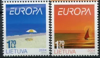 (2004) MiNr. 842 - 843 ** - Litwa - EUROPA: Wakacje