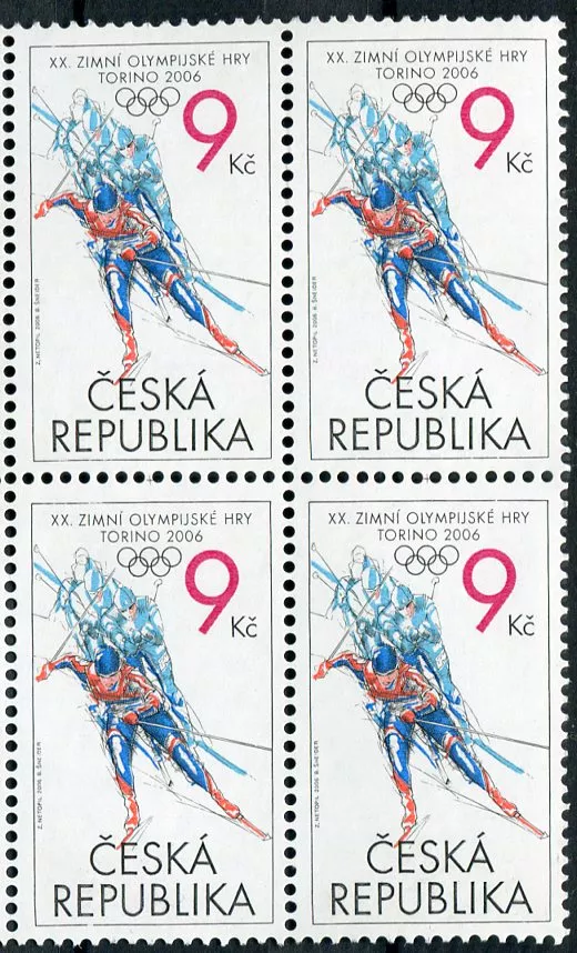 (2006) č. 460 ** - Česká republika - 4-bl - XX. ZOH Torino 2006