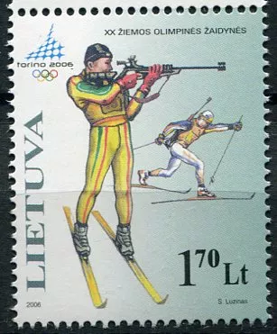 (2006) MiNr. 894 ** - Litwa - Zimowe Igrzyska Olimpijskie Turyn - Biathlon