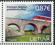 (2015) MiNr. 1191 ** - Litva - Železniční most u Kretingy