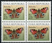 (2020) MiNr. 1101 **, 4-er - Republika Czeska - Motýl: Babočka