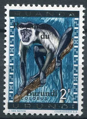 (1962) MiNr. 12 ** - Burudi - Guereza plášťová - přetisk