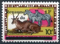 (1962) MiNr 15 I ** - Burundi - antylopa i zebra - reprint