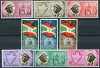 (1962) MiNr. 25 - 33 A ** - Burundi - Niepodległość 1.7.1962 r.