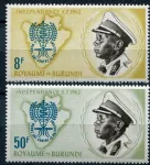 (1962) MiNr. 40 - 41 ** - Burundi - godło WHO i komar Anopheles