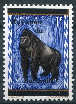 (1962) MiNr. 8 ** - Burudi - Gorila horská - přetisk