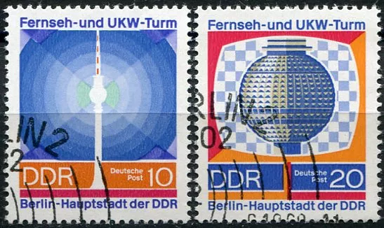 (1969) MiNr. 1509 - 1510 - O - DDR - 20 lat DDR