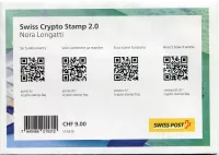 (2022) MiNr. 2815 ** Blok 90 - Szwajcaria - Crypto mark 2.2 (Nora Longatti)